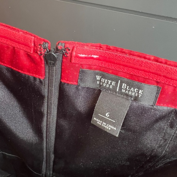 FREE when bundled - WHBM Strapless Dress Red & Black - "Dress Bundle Discount" - Picture 6 of 7